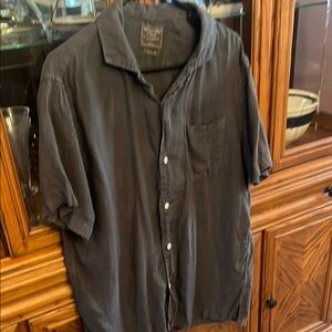 Abercrombie & Fitch Black Casual Button Down Shirt